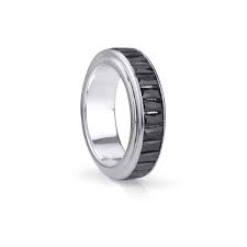 graziella Unity Meditation Ring. Sterling Silver and C.Z. Size 7