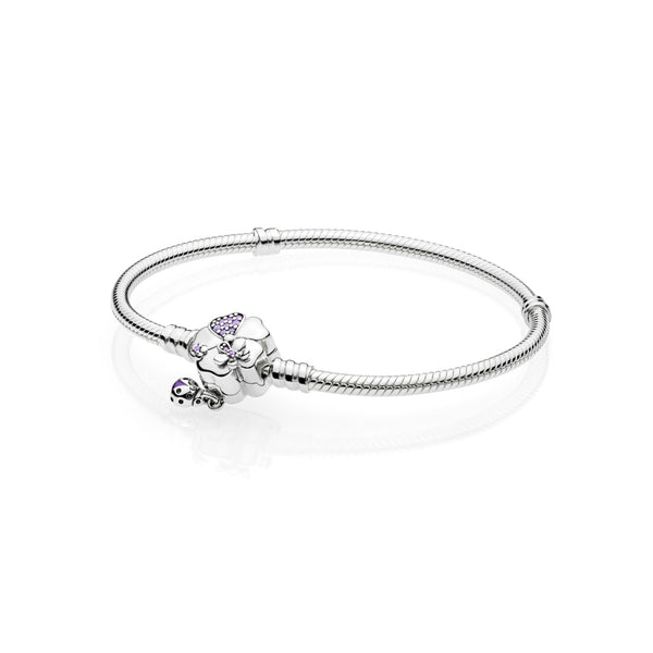 graziella Wildflower Meadow Lilac Crystals Purple Enamel & CZ