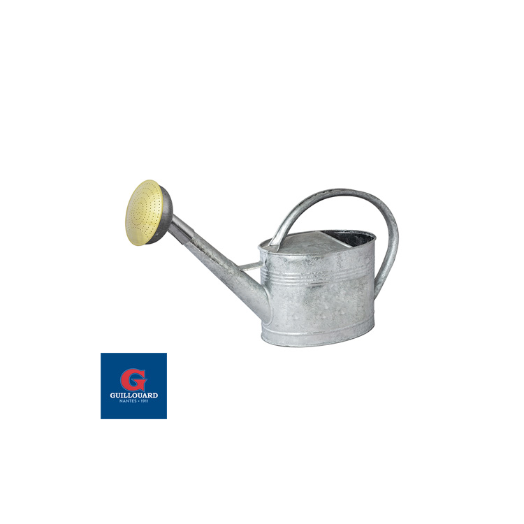 guillouard Arrosoir de 6 Litres acier galvanisé à chaud - Pomme galvanisée