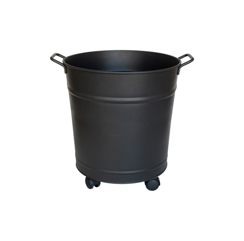 guillouard Chariot à bois à roulette en acier galvanisé d'une contenance de 55L