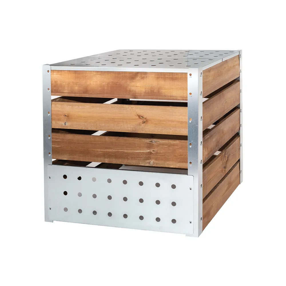 guillouard Composteur 700L - Bois Classe 3 Autoclave & Acier Galvanisé