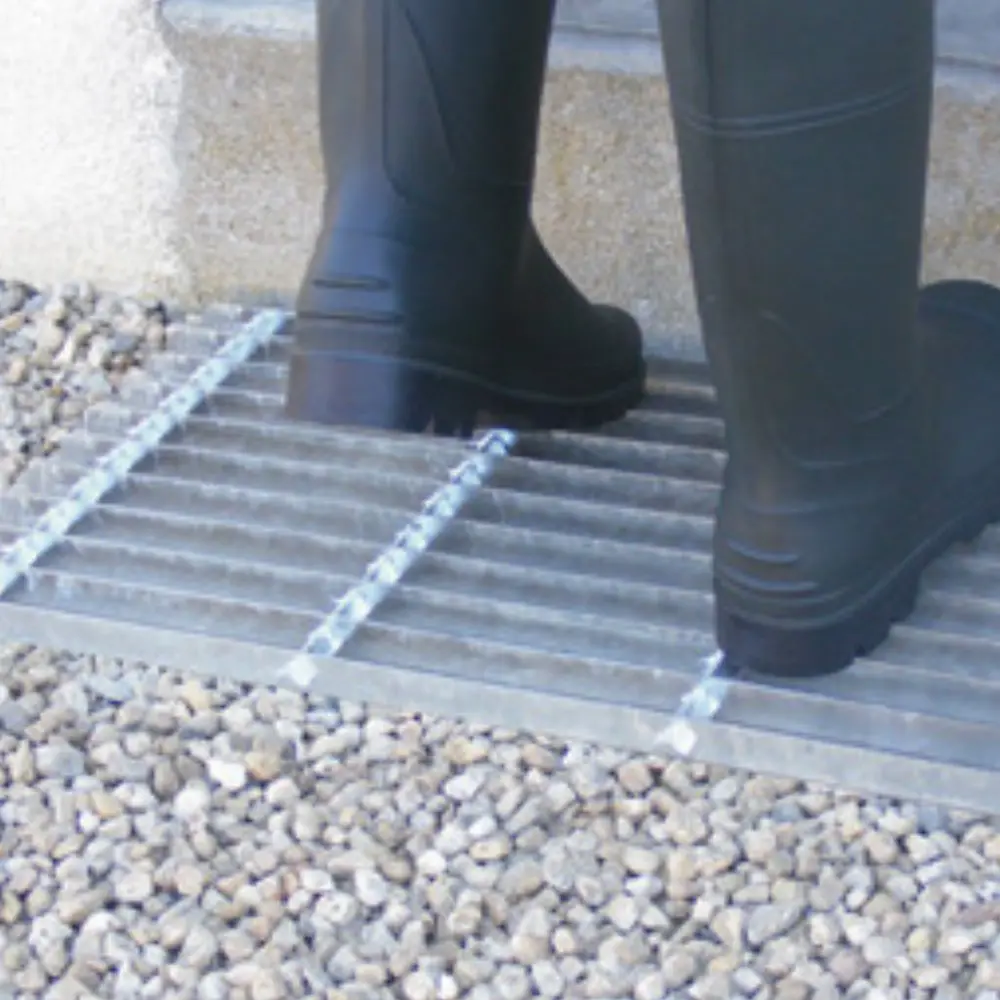 Guillouard Grille "gratte-pieds" 60x32cm - Acier Galvanisé à Chaud