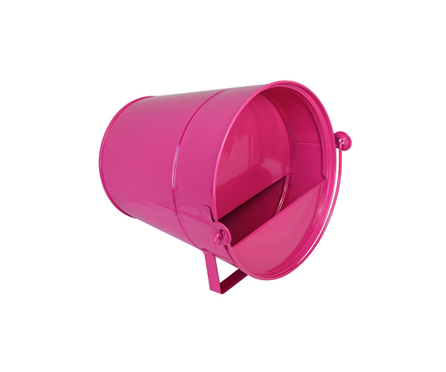 Guillouard Mangeoire Rose 30cm - Acier Galvanisé