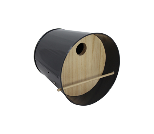 guillouard Nichoir à oiseaux noir - Acier galvanisé