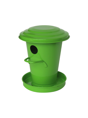 Guillouard Nichoir à Oiseaux Vert - Acier Galvanisé