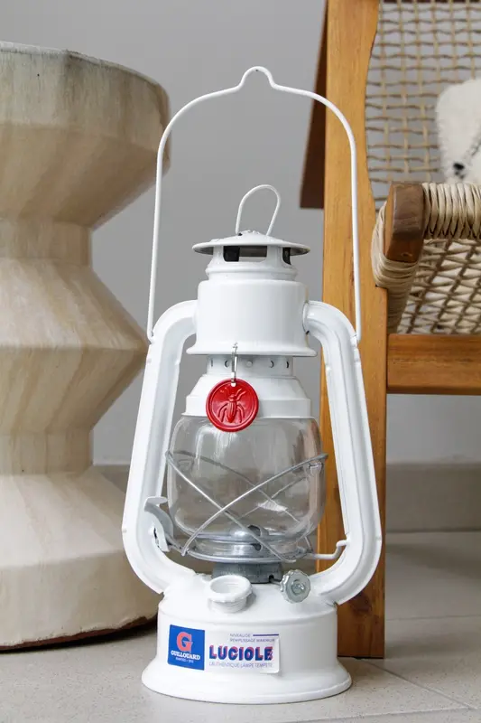 Guillouard Lampe Tempête "Luciole" - Blanc - Coffret Kraft