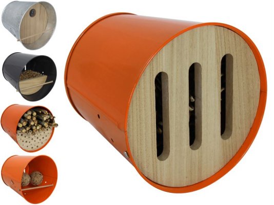 Guillouard Nichoir à Oiseaux Orange - Acier Galvanisé