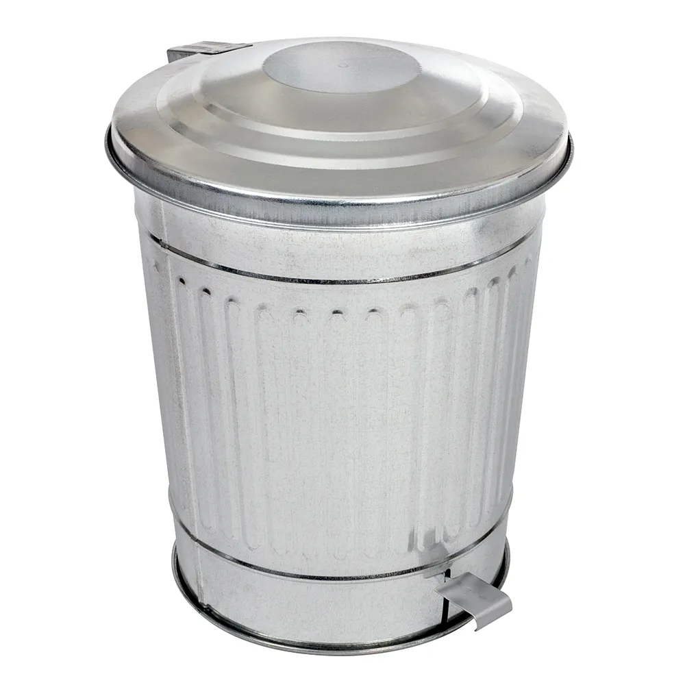 guillouard Poubelle Américaine 40L - Avec Pédale - Acier Galvanisé