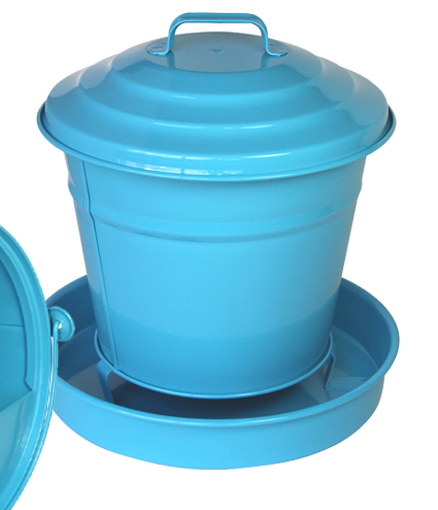 Guillouard Seau à Graines En Acier Galvanisé Bleu 6L