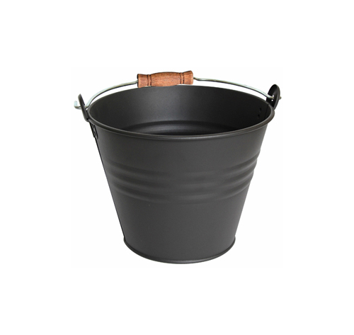 guillouard Seau en acier avec poignée en bois de 7L