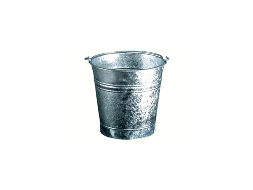Guillouard Seau Galvanisé à Chaud Avec Pied Feuillard De 16L