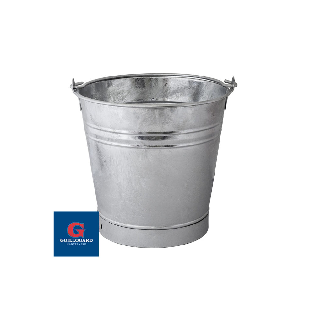 guillouard Seau galvanisé à chaud de 13L - pied feuillard