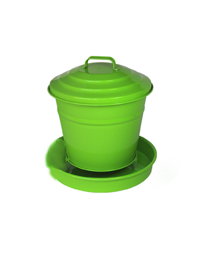 Guillouard Trémie à Graines Verte En Acier Galvanisé 6L