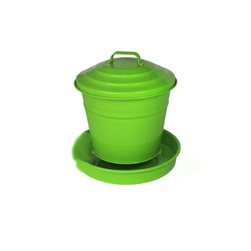 guillouard Trémie à graines verte en acier galvanisé 6L