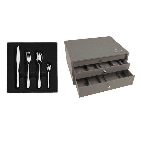 guy degrenne AQUATIC ARGENTE CLASSE I Colis écrin 100 couverts