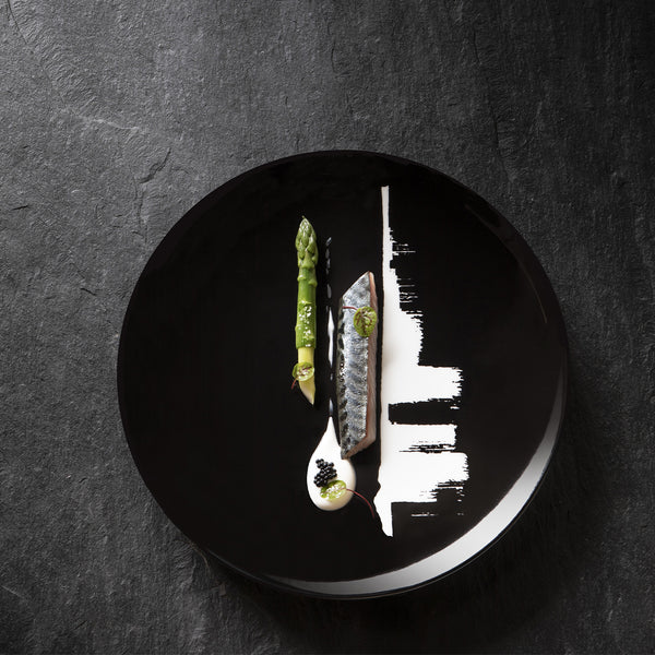 Guy Degrenne ARTY CREATION NOIR Coffret 6 Assiettes à Dessert 20 Cm