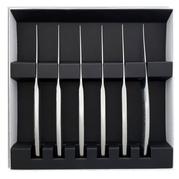 Guy Degrenne ASTREE CISELE MIROIR Coffret 6 Couteaux à Steak