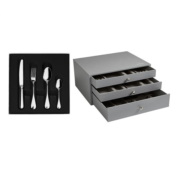 guy degrenne BLOIS ARGENTE CLASSE I Colis écrin 124 couverts