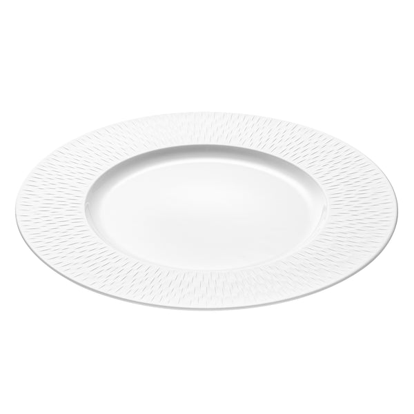 Guy Degrenne BOREAL SATIN BLANC Assiette De Présentation 33 Cm