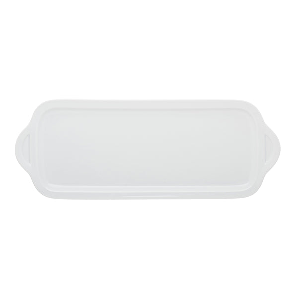 guy degrenne COLLECTION L BLANC Plat à cake 35 x 15 cm