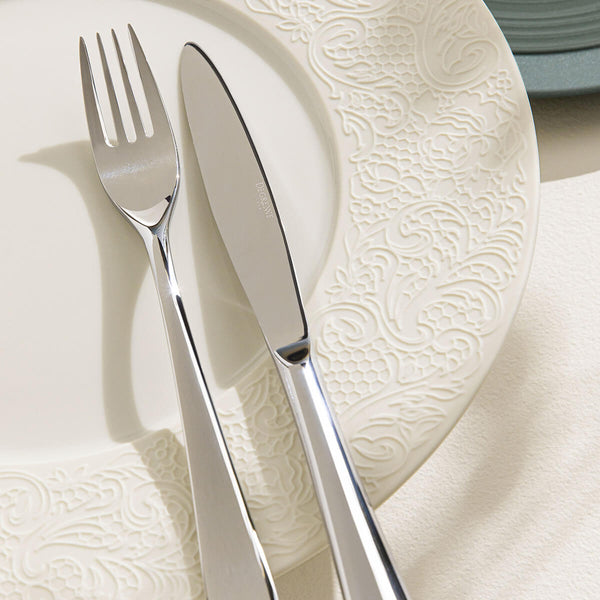 Guy Degrenne COLLECTION L COUTURE IVOIRE Assiette à Dessert 24 Cm