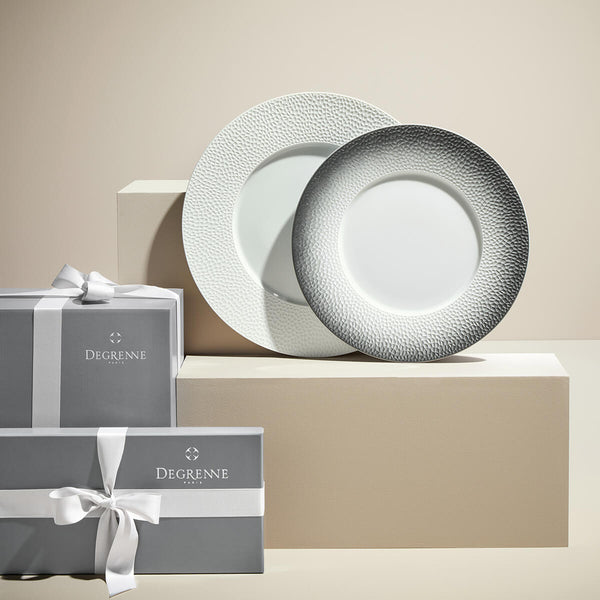 Guy Degrenne COLLECTION L FRAGMENTS BLANC Assiette 28 Cm