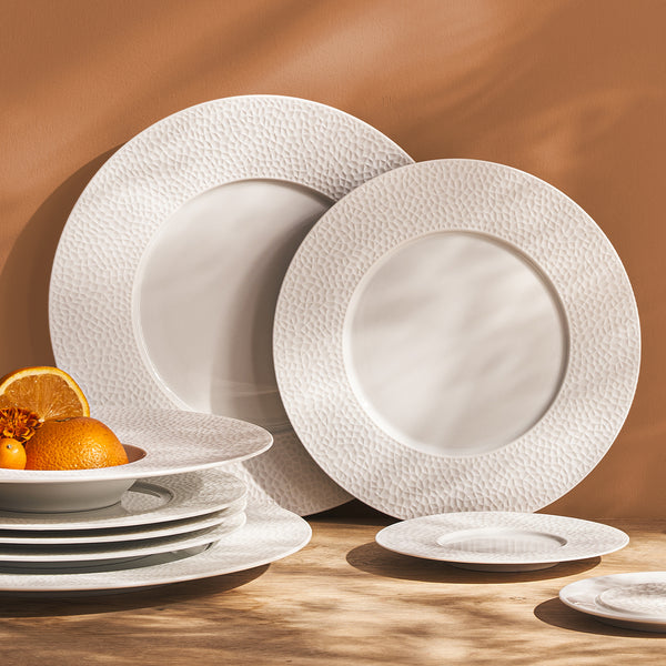Guy Degrenne COLLECTION L FRAGMENTS BLANC Assiette à Dessert 24 Cm