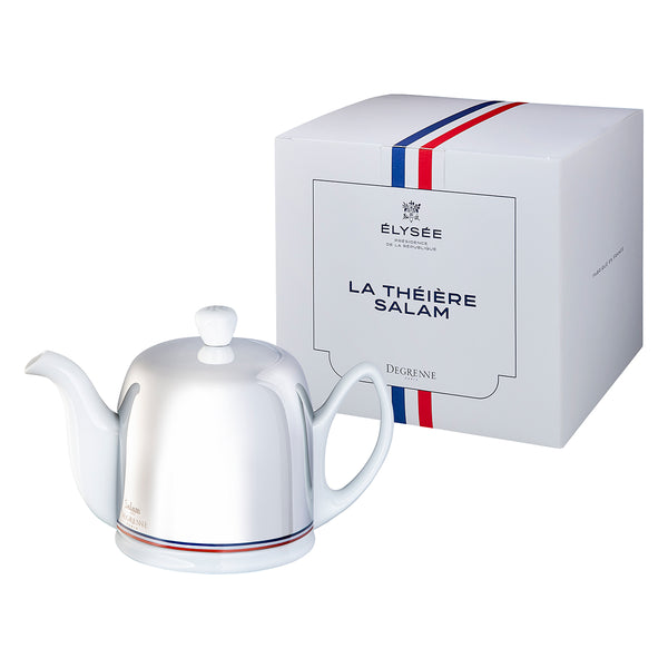 guy degrenne DEGRENNE ELYSEE Théière 4 tasses cloche miroir République française