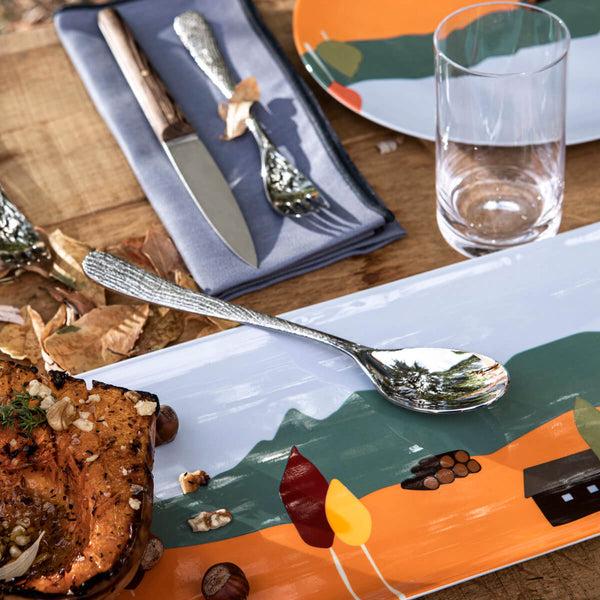 Guy Degrenne DESTINATION FORET Plat à Cake 40 X 16 Cm