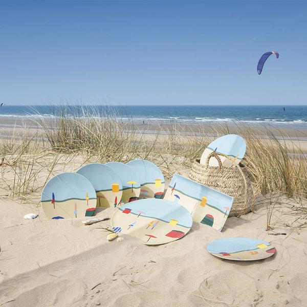 Guy Degrenne DESTINATION MER Plat à Cake 40 X 16 Cm