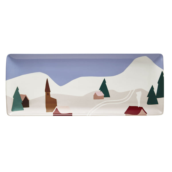 Guy Degrenne DESTINATION MONTAGNE Plat à Cake 40 X 16 Cm