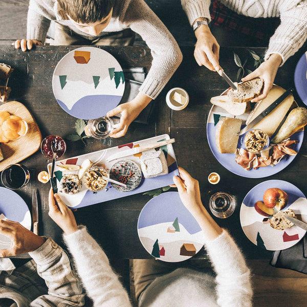 Guy Degrenne DESTINATION MONTAGNE Plat à Cake 40 X 16 Cm