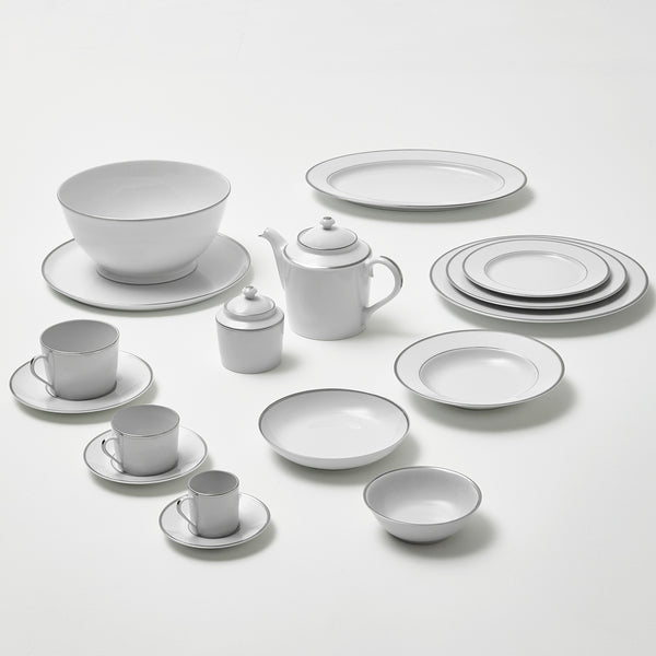 Guy Degrenne GALON PLATINE Plat Ovale 36 5 X 26 5 Cm