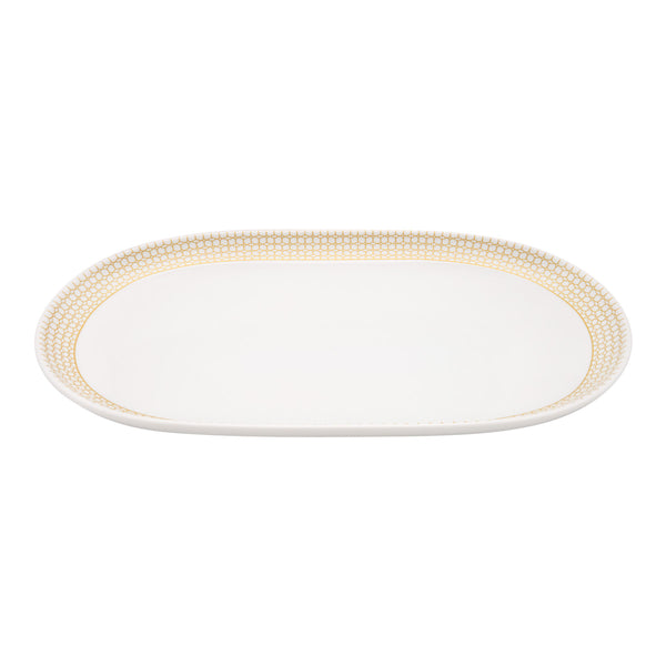 Guy Degrenne COURONNE DORE Plat Ovale 38 Cm