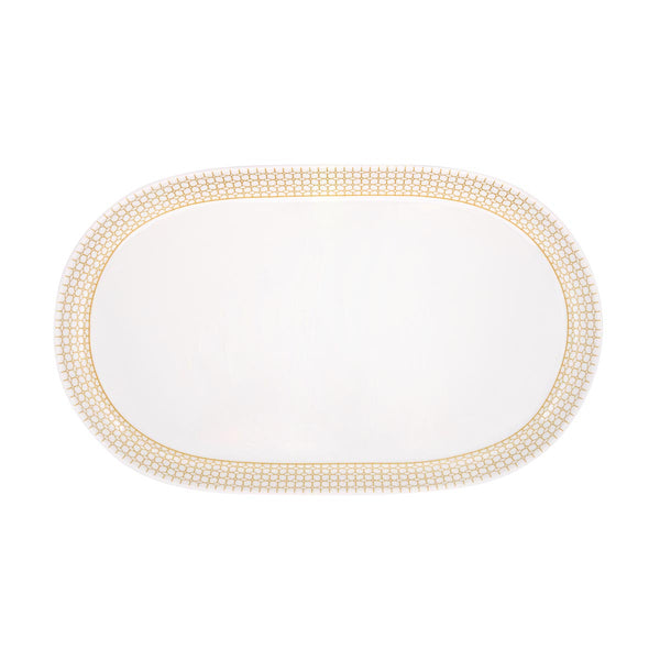 guy degrenne COURONNE DORE Plat ovale 38 cm