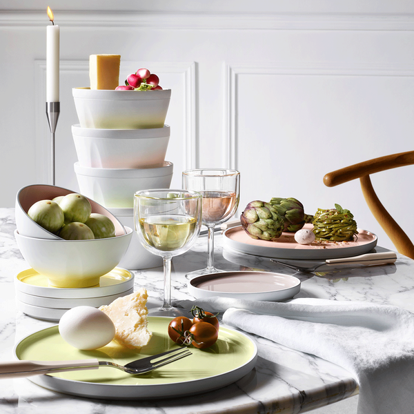 Guy Degrenne LA VAISSELLE DE L'ECONOME ARTICHAUT VERT Coffret 4 Assiettes 24 Cm