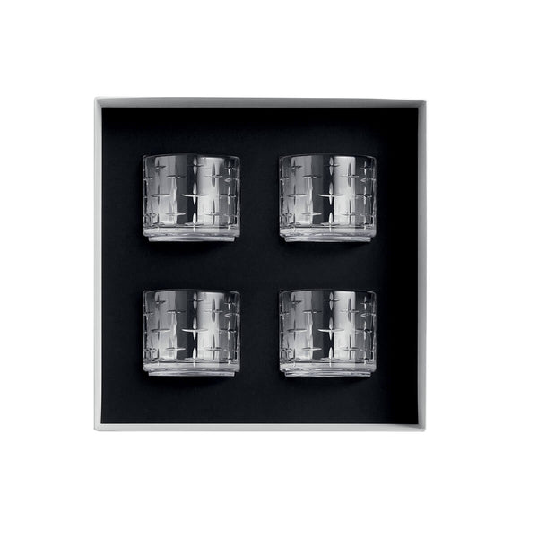 guy degrenne NEWPORT TWIST Coffret 4 gobelets bas 25 cl