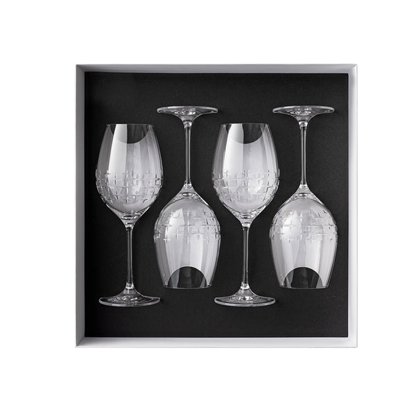guy degrenne NEWPORT TWIST Coffret 4 verres à vin 47 cl