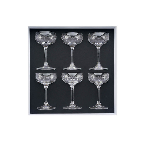 guy degrenne NEWPORT TWIST Coffret 6 verres à liqueur 7 5 cl