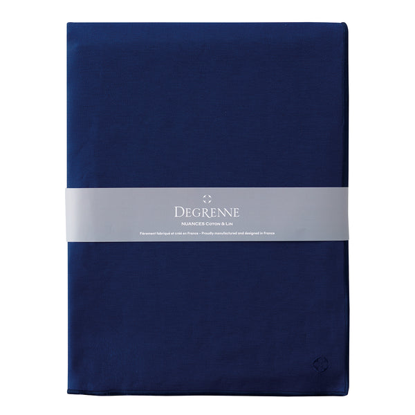 guy degrenne NUANCES COTON & LIN BLEU ROY Nappe rectangulaire 180 x 250 cm