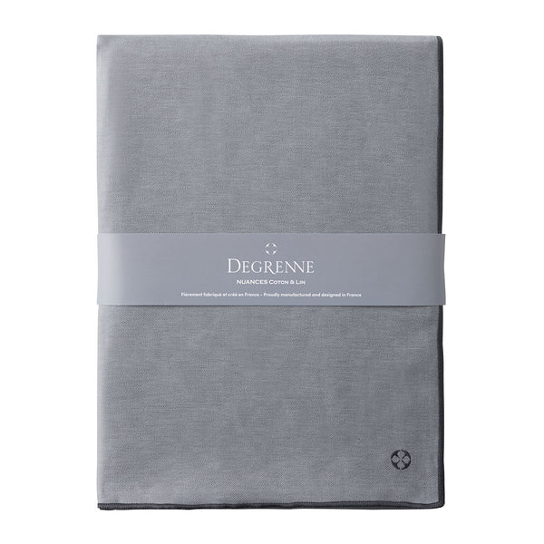 guy degrenne NUANCES COTON & LIN GRIS DEGRENNE Nappe rectangulaire 180 x 250 cm