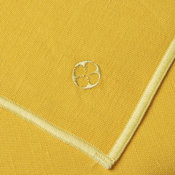 Guy Degrenne NUANCES COTON & LIN JAUNE TOURNESOL Nappe Carrée 180 X 180 Cm