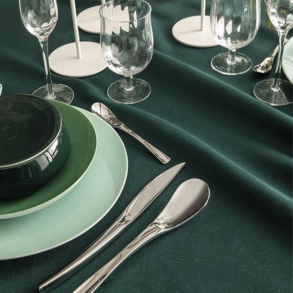 Guy Degrenne NUANCES COTON & LIN VERT EMERAUDE Nappe Rectangulaire 180 X 250 Cm