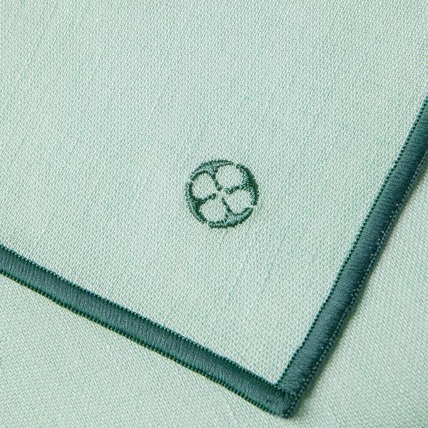 Guy Degrenne NUANCES COTON & LIN VERT MENTHE Nappe Carrée 180 X 180 Cm