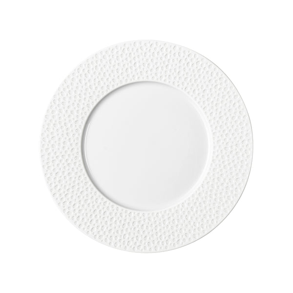guy degrenne PERLES DE ROSEE BLANCHES Assiette à dessert 24 cm
