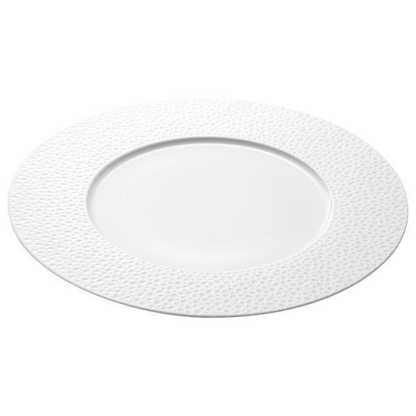 Guy Degrenne PERLES DE ROSEE BLANCHES Assiette De Présentation 32 Cm