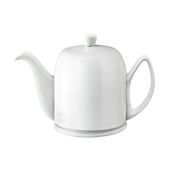 guy degrenne SALAM MONOCHROME Théière 6 tasses cloche blanche