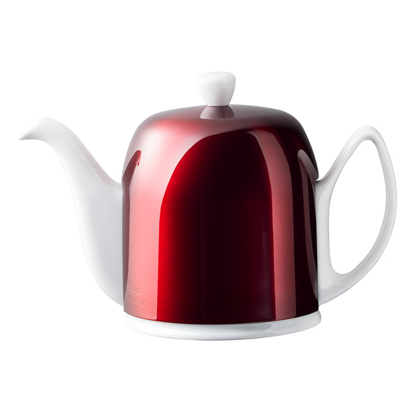 guy degrenne SALAM POMME D'AMOUR Théière 6 tasses cloche rouge