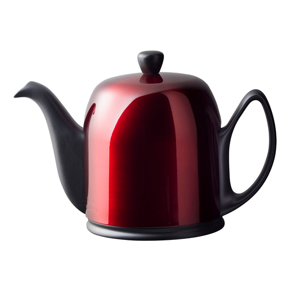 guy degrenne SALAM POMME D'AMOUR Théière 6 tasses cloche rouge