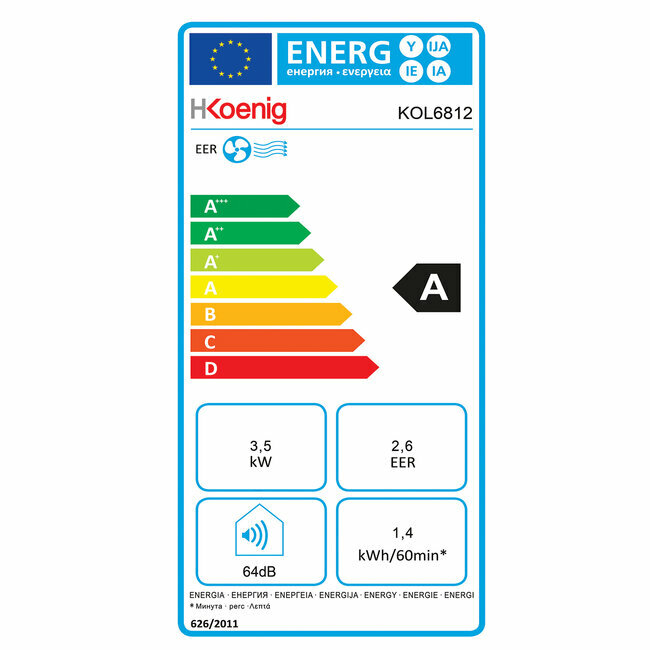 H.koenig Climatiseur Mobile Silent+